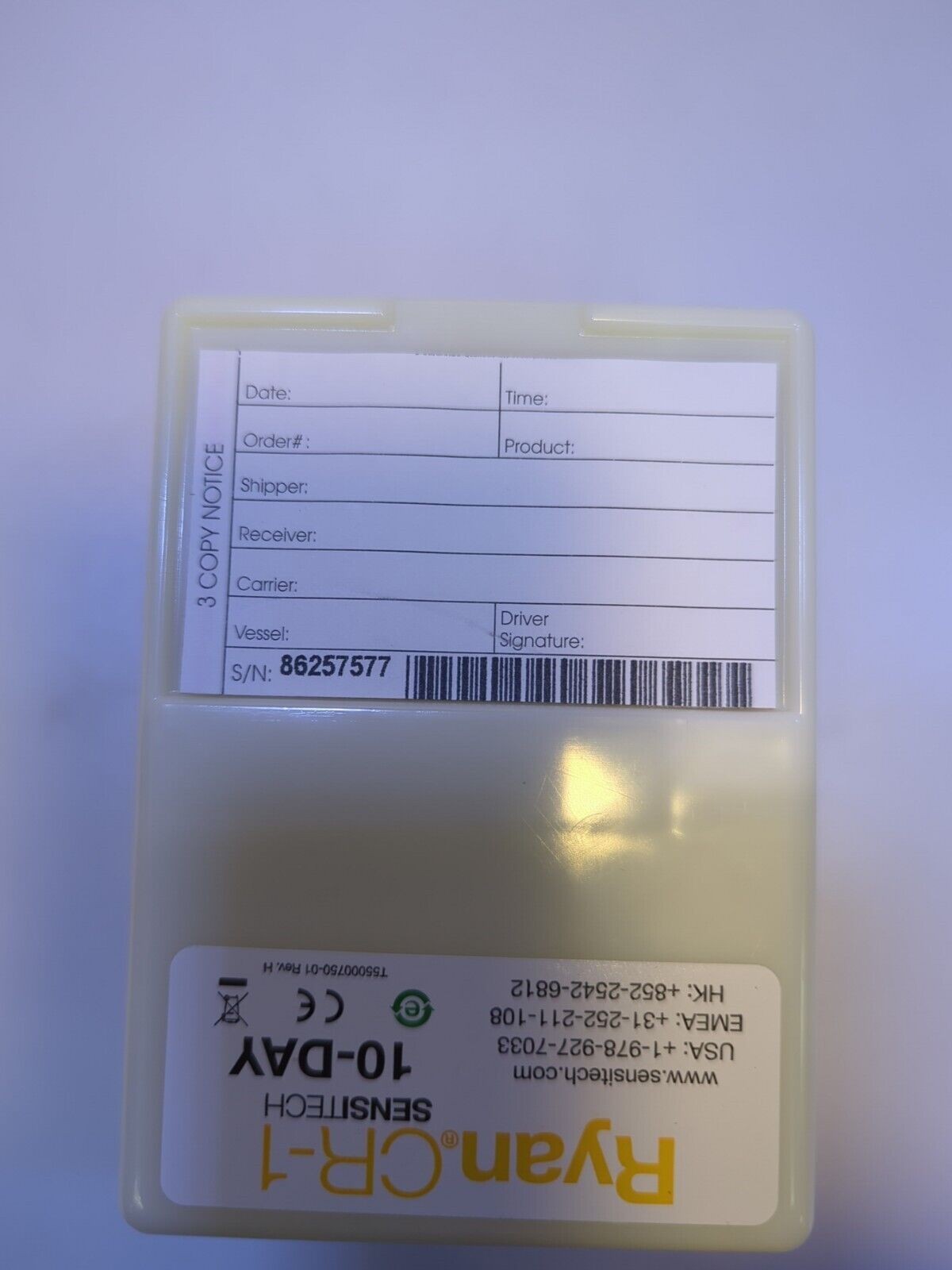 - NEW 1x Sensitech Ryan CR-1 10-DAYS Strip Chart Temperature Recorder Logger 