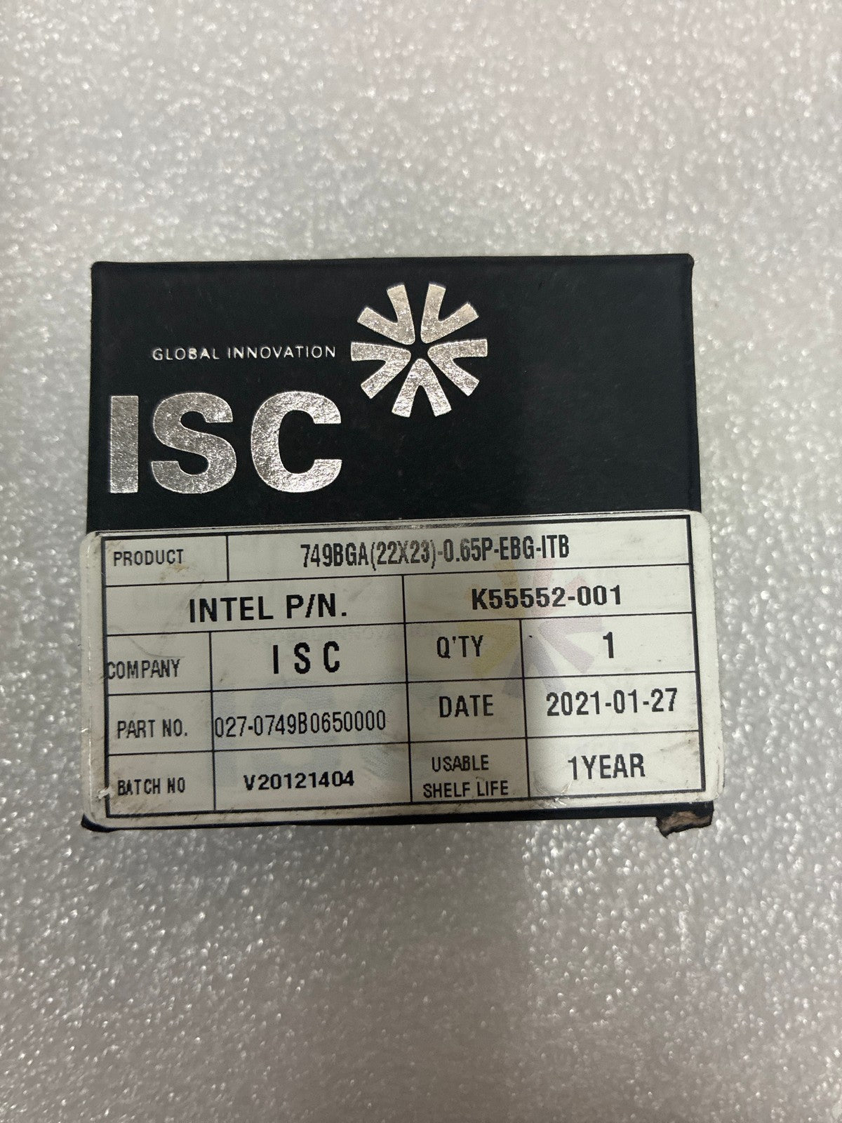 🔥 Intel K55552-001 BGA Substrate 749BGA(22X23)-0.65P-EBG-ITB New Sealed