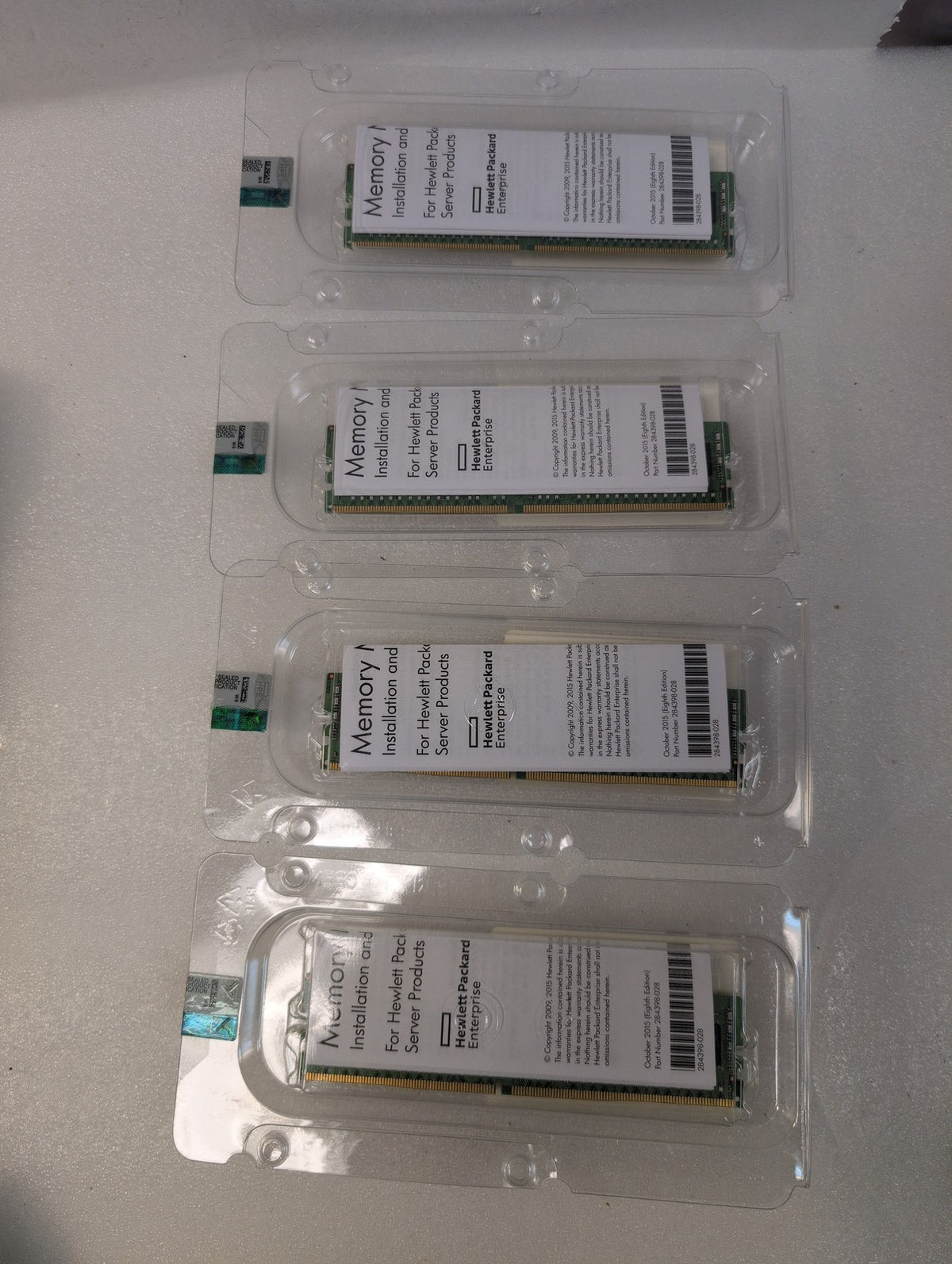 🎸 4x NEW SEALED HP 726718-B21 8GB 1Rx4 PC4-2133P-R DDR4 RDIMM Server Memory