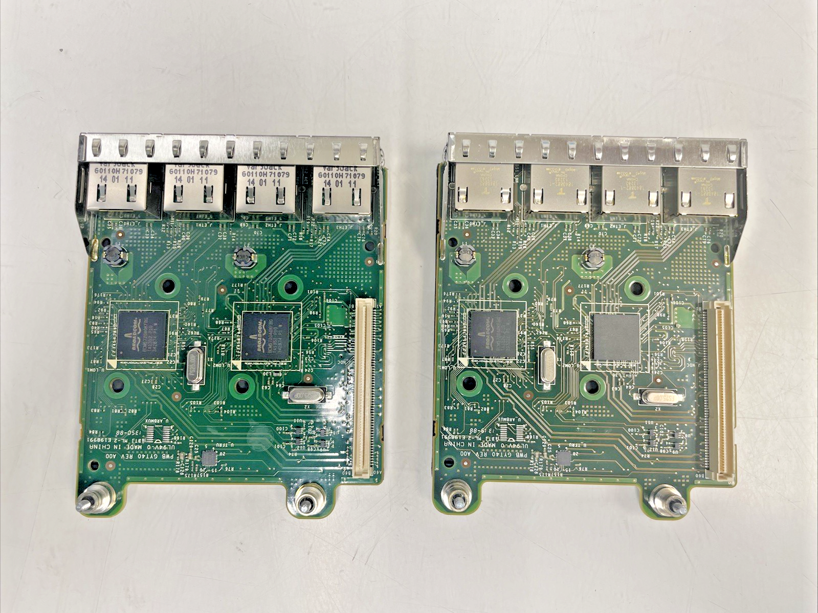 2X  Dell Ethernet Network Daughter Card P/N: 0FM487  +