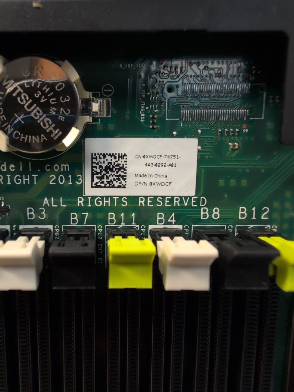DELL 4T3JF XWDCF 46R5M PowerEdge R620 Server Motherboard With 2x E5-2680 V2 CPU-