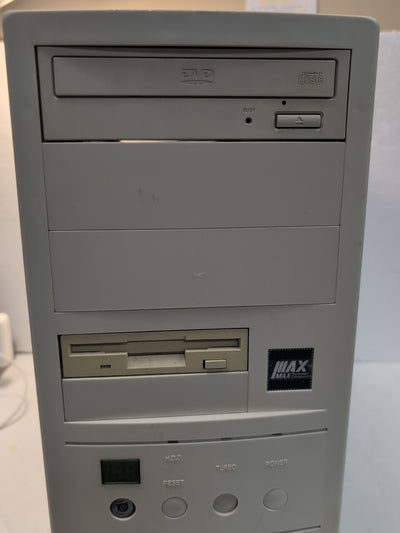 🔥 Vintage iMAX T2P166V AT Middle Tower Computer Case (For DIN-5 Keyboard ) -