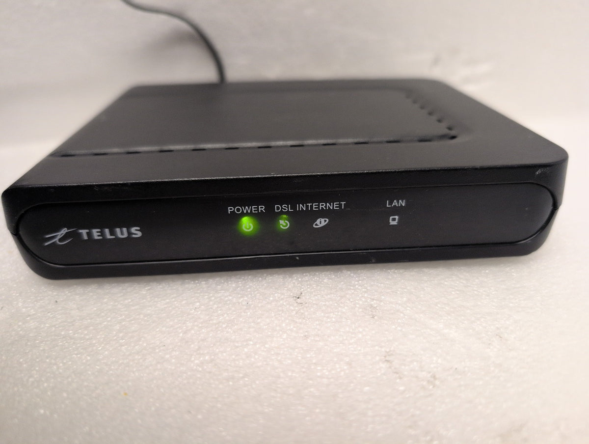 🎸 TELUS 3Ve.A2010TEL DSL Modem Router Combo Black Wired Ethernet LAN Ports