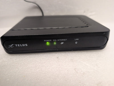 🎸 TELUS 3Ve.A2010TEL DSL Modem Router Combo Black Wired Ethernet LAN Ports