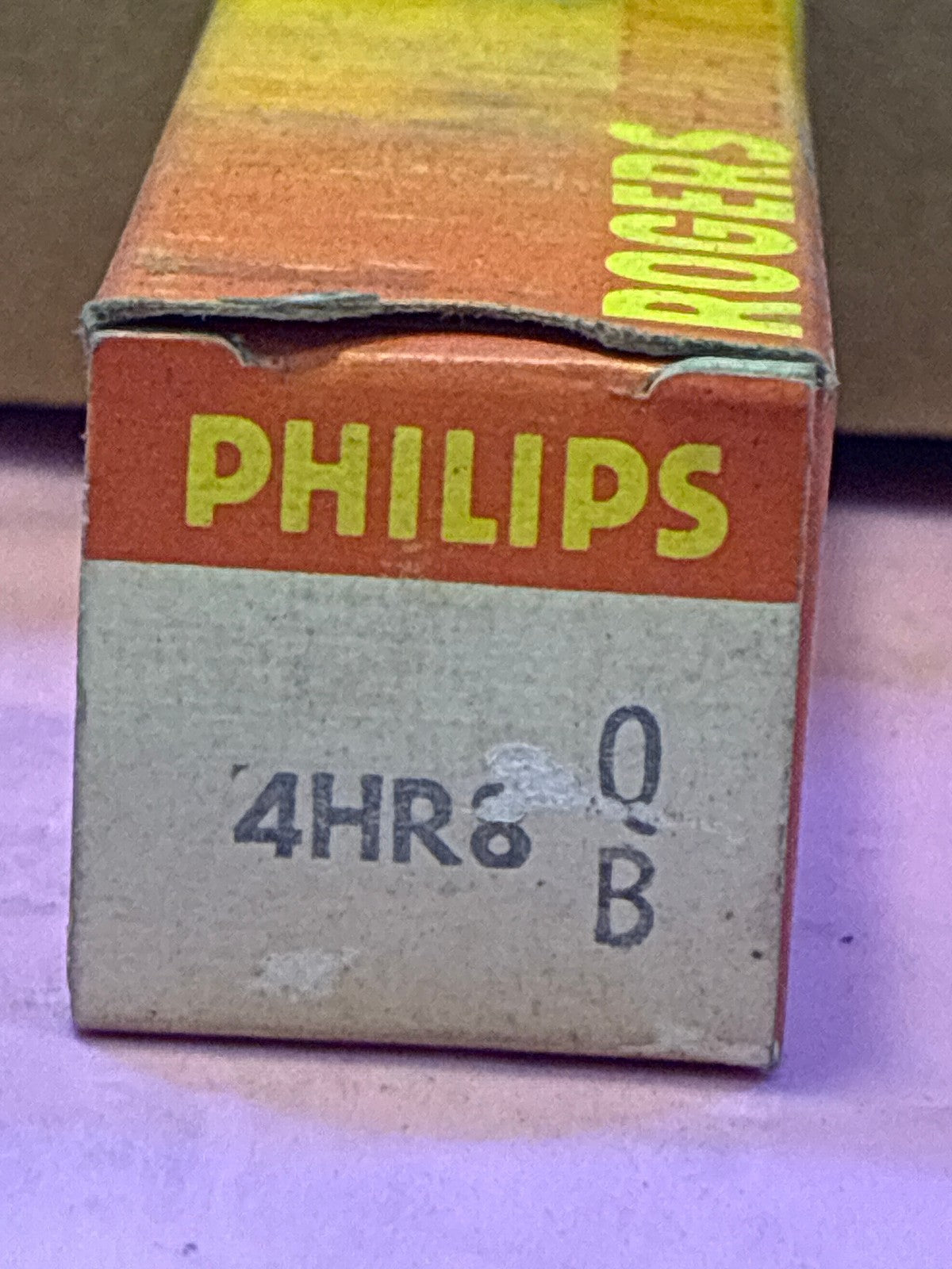 🔥 Philips Rogers 4HR8 Vacuum Tube NOS in Original Box Vintage Valve