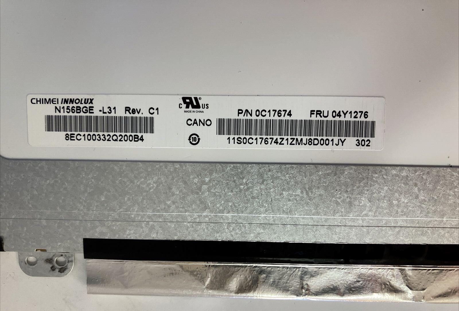 Lenovo 15.6" LCD Screen Display P/N 0C17674 FRU 04Y1276 For IdeaPad Laptop ~