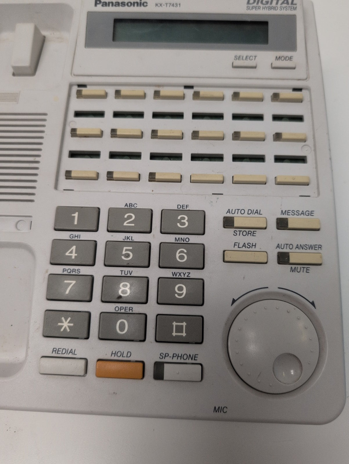 Panasonic KX-T7431 Digital Super Hybrid System Phone (NO PLASTIC COVER) -