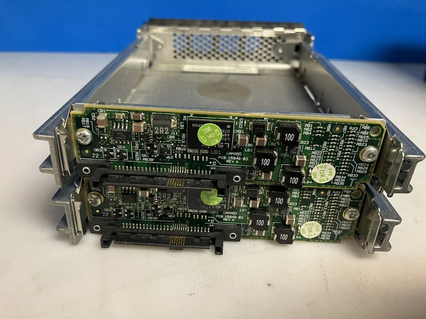 (Lot of 2) Dell PowerEdge Gen 10/11 3.5″ SATAu 7.2K Caddy + Interposer 0PN939 ~