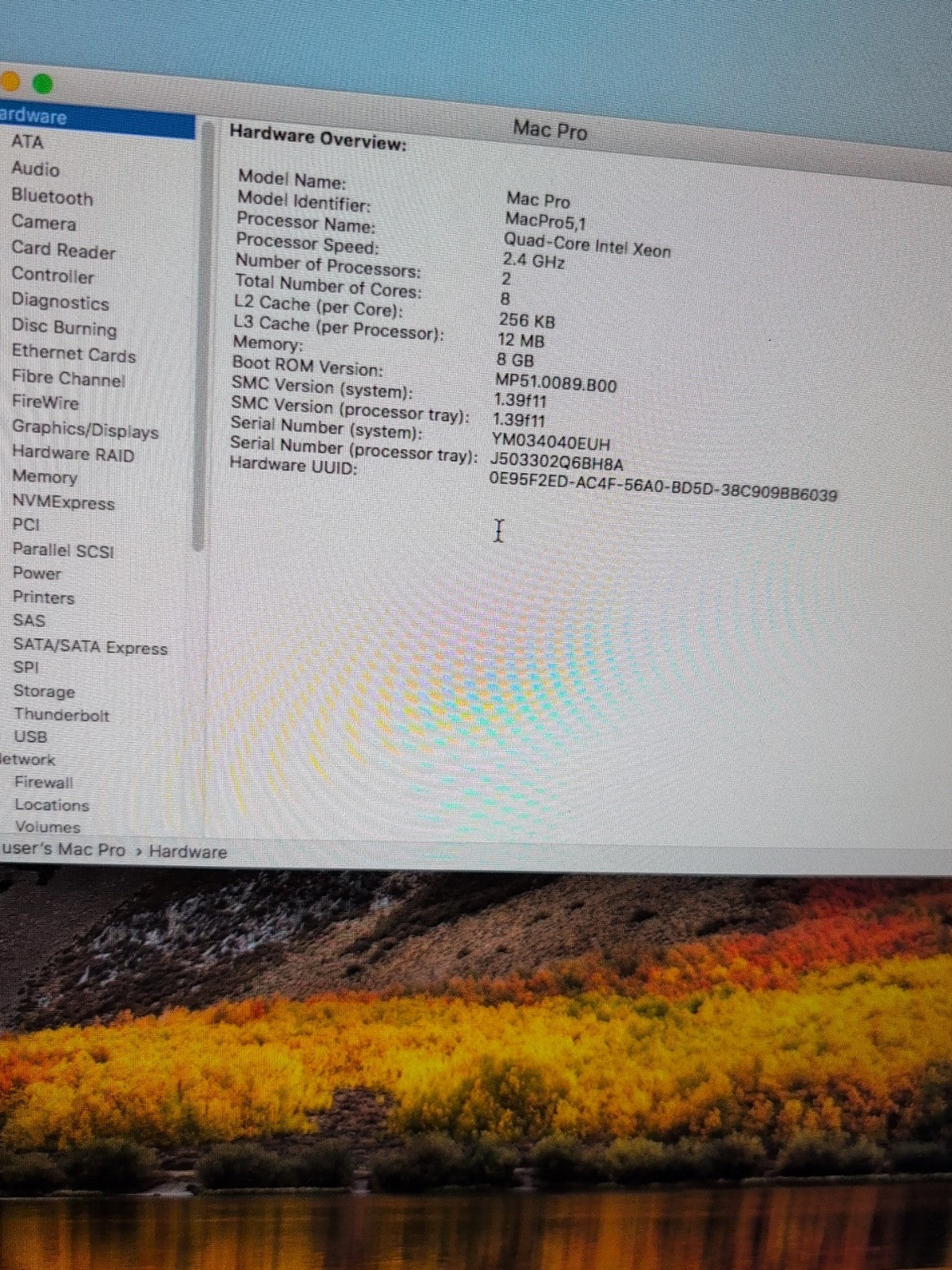 🔥 Mac Pro A1289 Mid 2010 Tower 2X2.4GHz Xeon/ 8GB DDR3/1TB HDD/10. 13 (Read) -