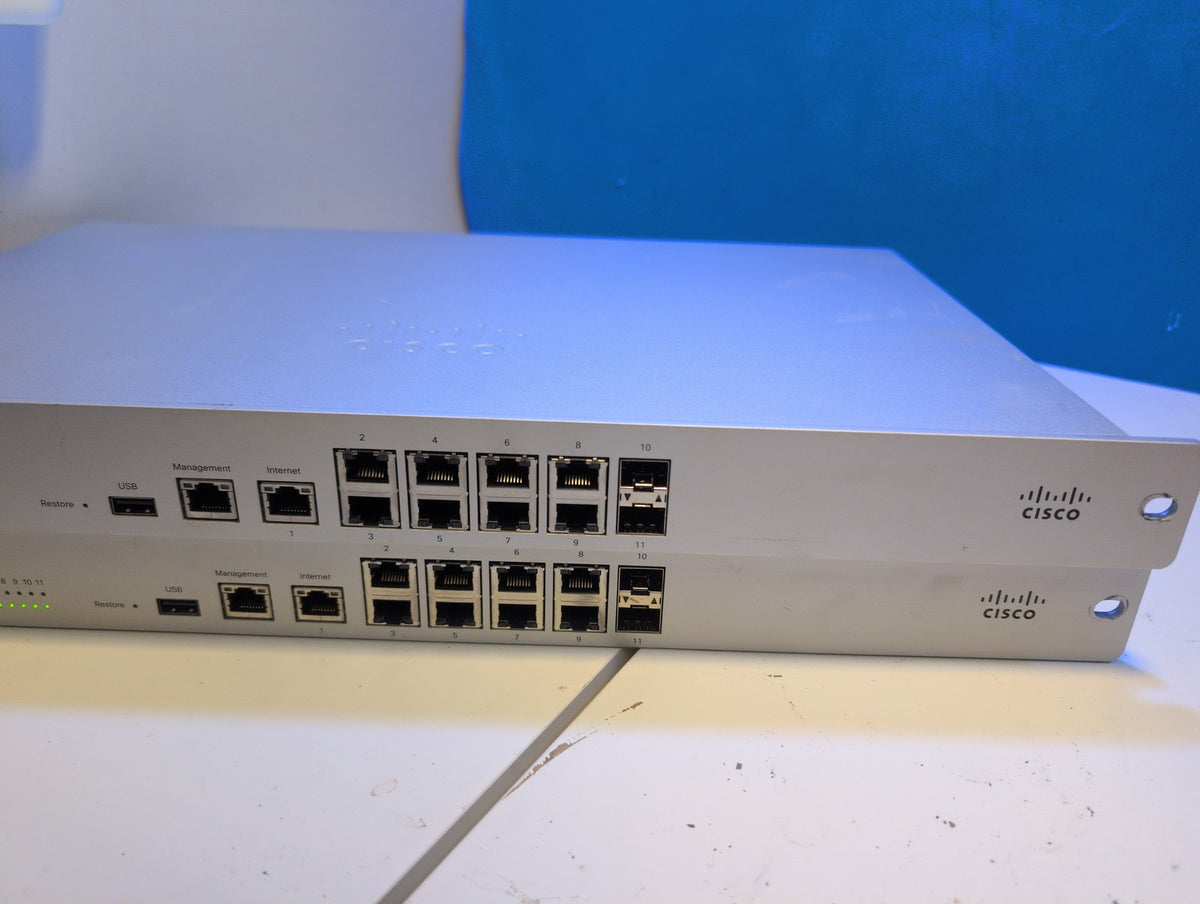 🎸 Cisco Meraki MX100-HW Firewall Security Appliance (Lot of 2)