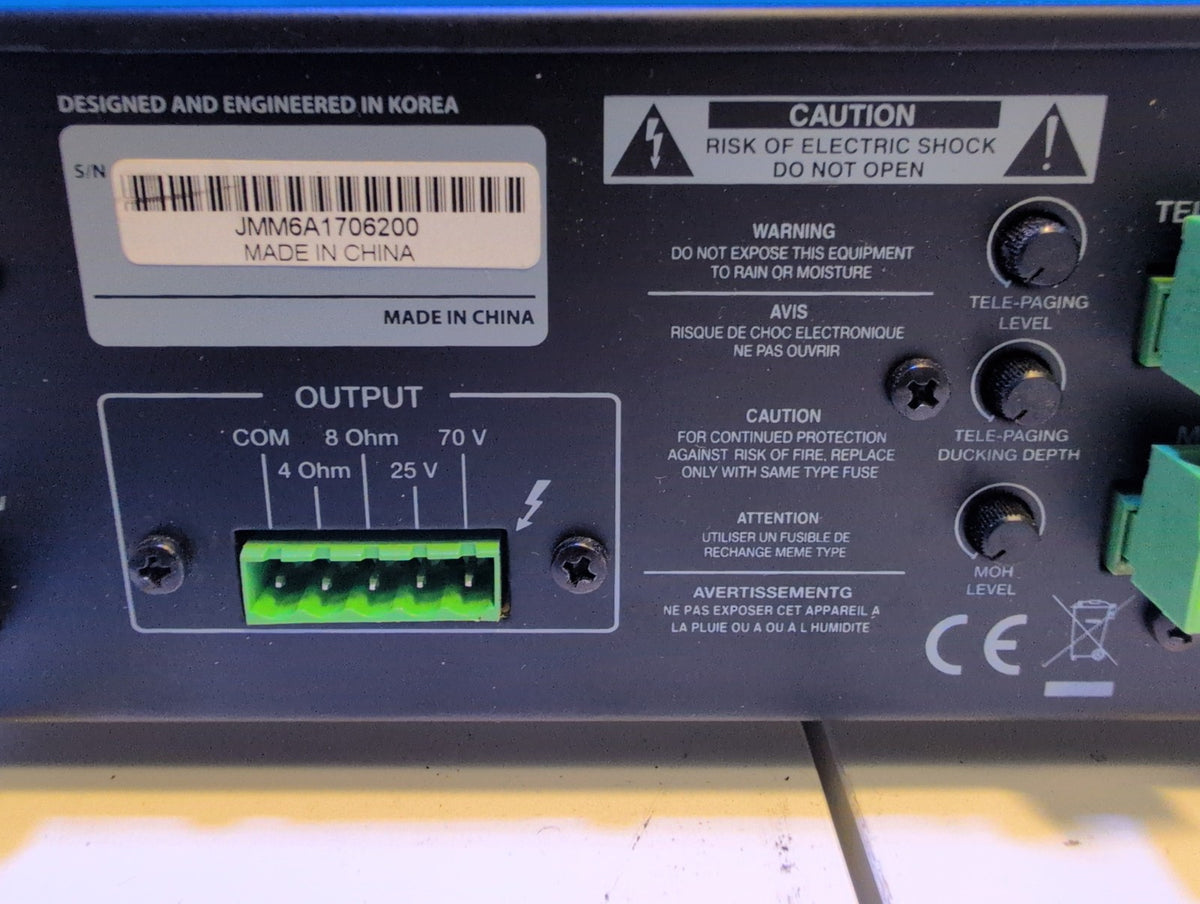 🎸 Quest Commercial M65t 3-Channel Public Address Mixer Amplifier