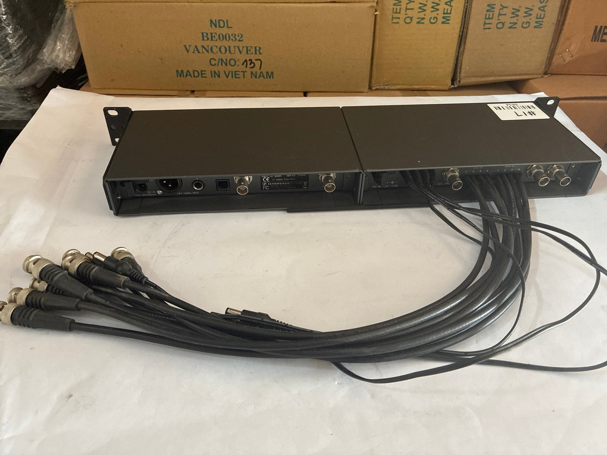 🔥 Sennheiser EW100 G2 True Diversity Receiver + ASP 2 Antenna Splitter Rack Bun