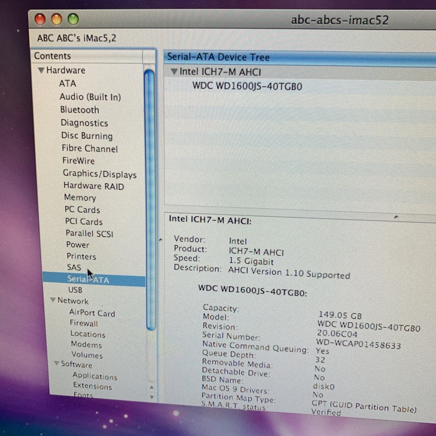 Nice ~ Apple iMac 17" Intel Core Duo 1.83Ghz 2GB RAM 160GB OS X 10.5