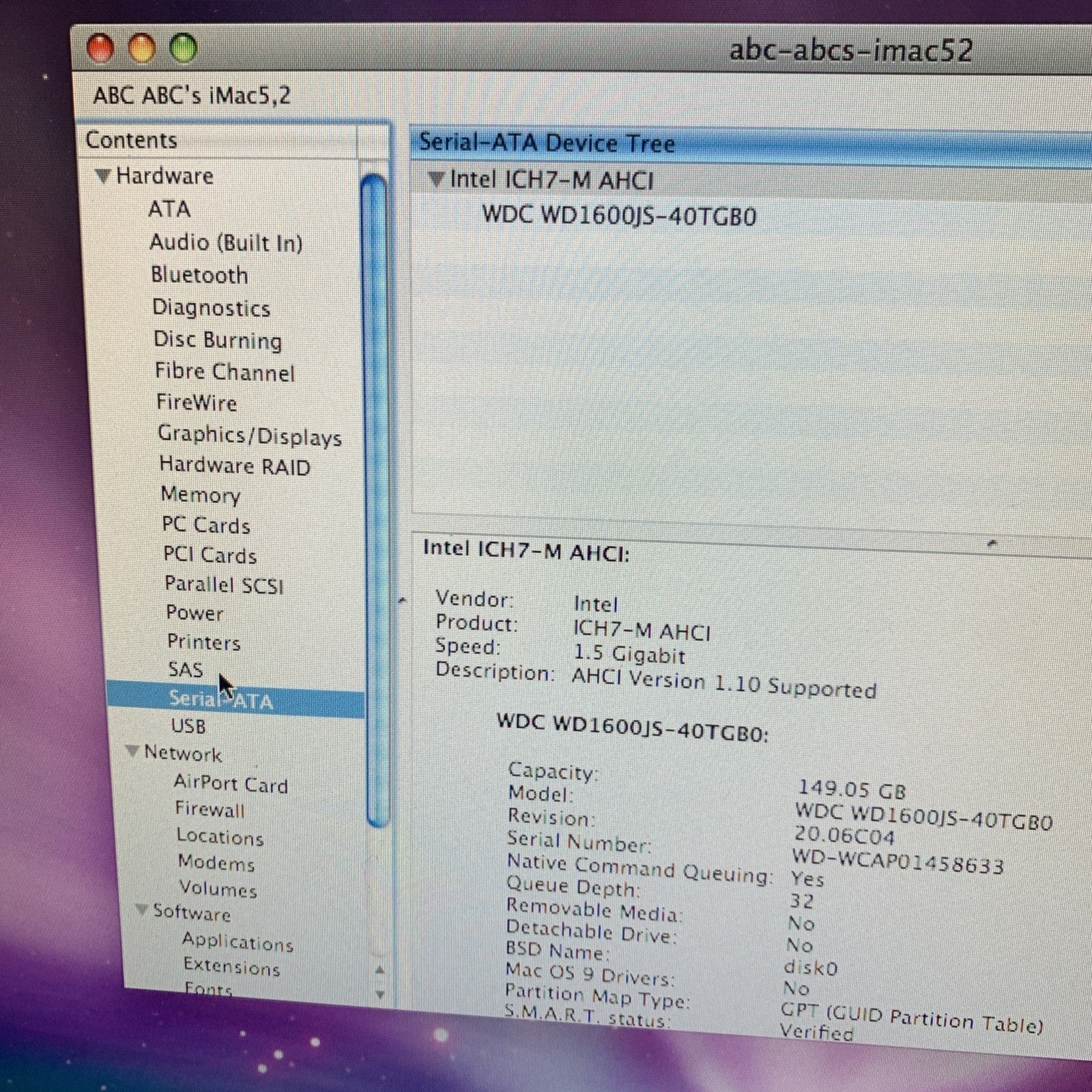 Nice ~ Apple iMac 17" Intel Core Duo 1.83Ghz 2GB RAM 160GB OS X 10.5