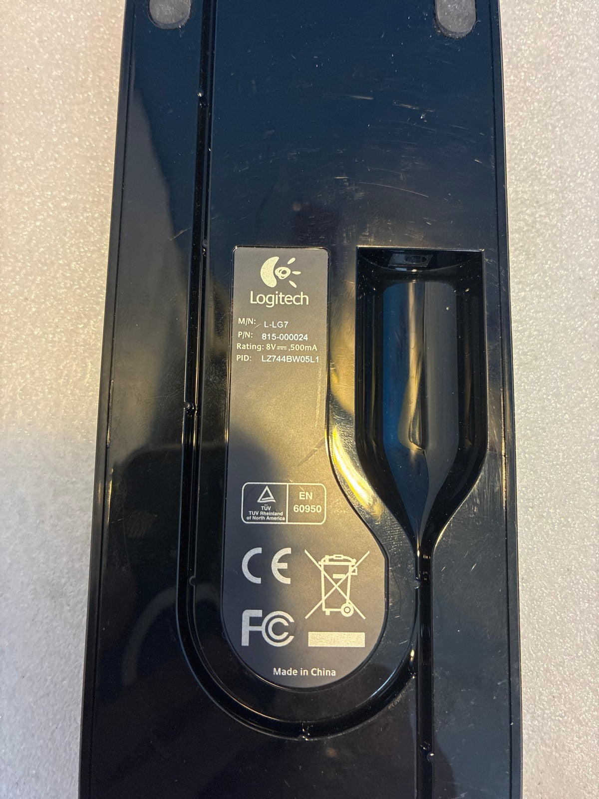 🔥 Logitech Wireless Mouse Charging Cradle L-LG7 815-000024 with AC Adapter Blac