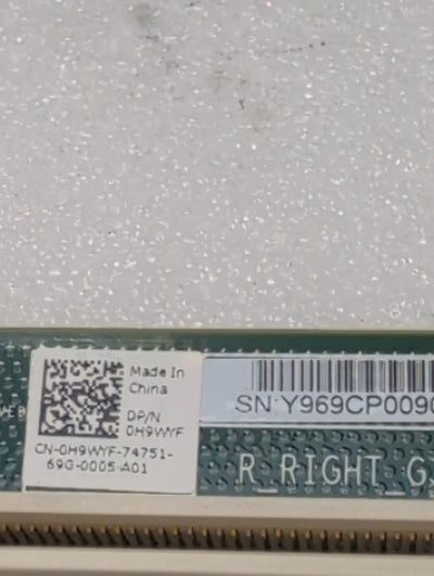 🎸 Dell PCIe Riser Card 0H9WYF R RIGHT G3 X8 CPU1 Server Board China