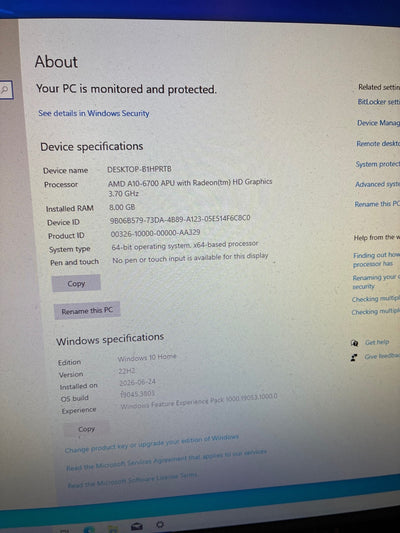 Grade A 🔥 HP Pavilion 500 AMD A10-6700 8GB 1TB NVIDIA GeForce GT 635 2GB Win 10