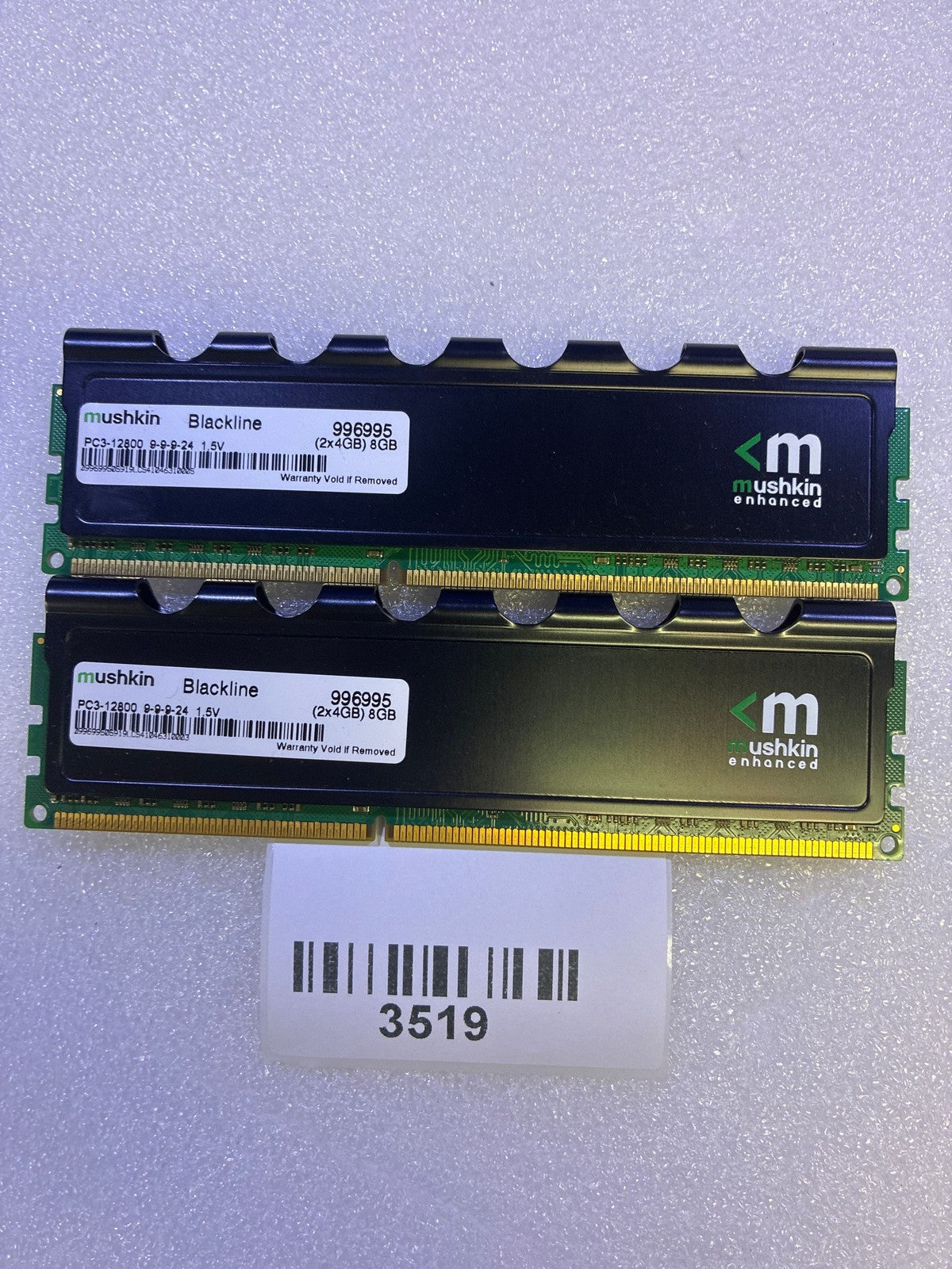 🔥 Mushkin Blackline 8GB (2x4GB) DDR3 PC3-12800 1600MHz Desktop RAM Kit 996995