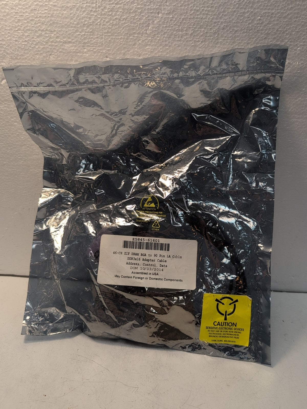 🔥 NEW AGILENT  E5845A-61601 46-CH ZIF DRAM BGA TO 90 PIN LA Cable -