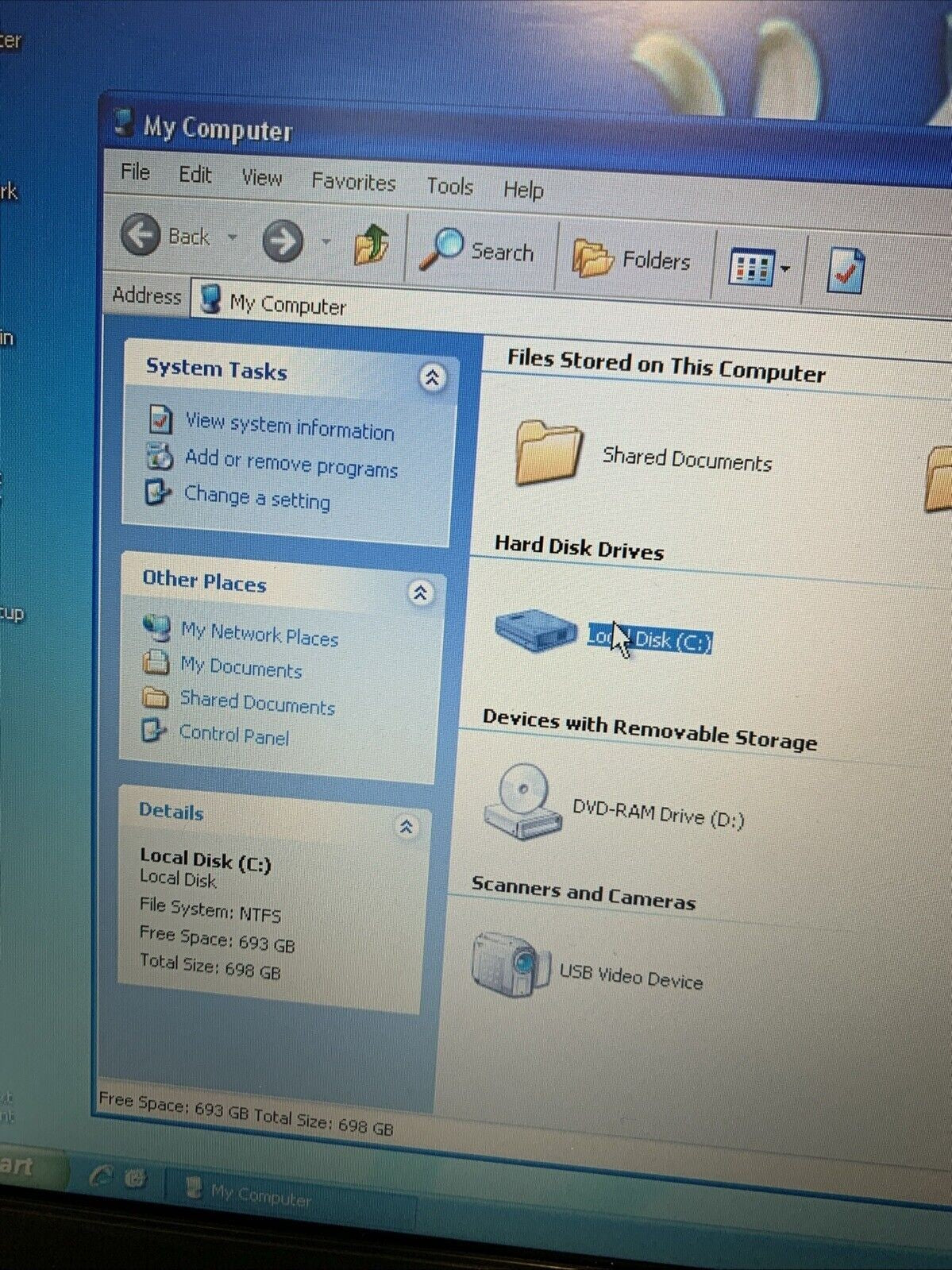 Acer Travel Mate 6592 C2D T7300 2GB 750GB Windows xp pro sp3 (one key defective)