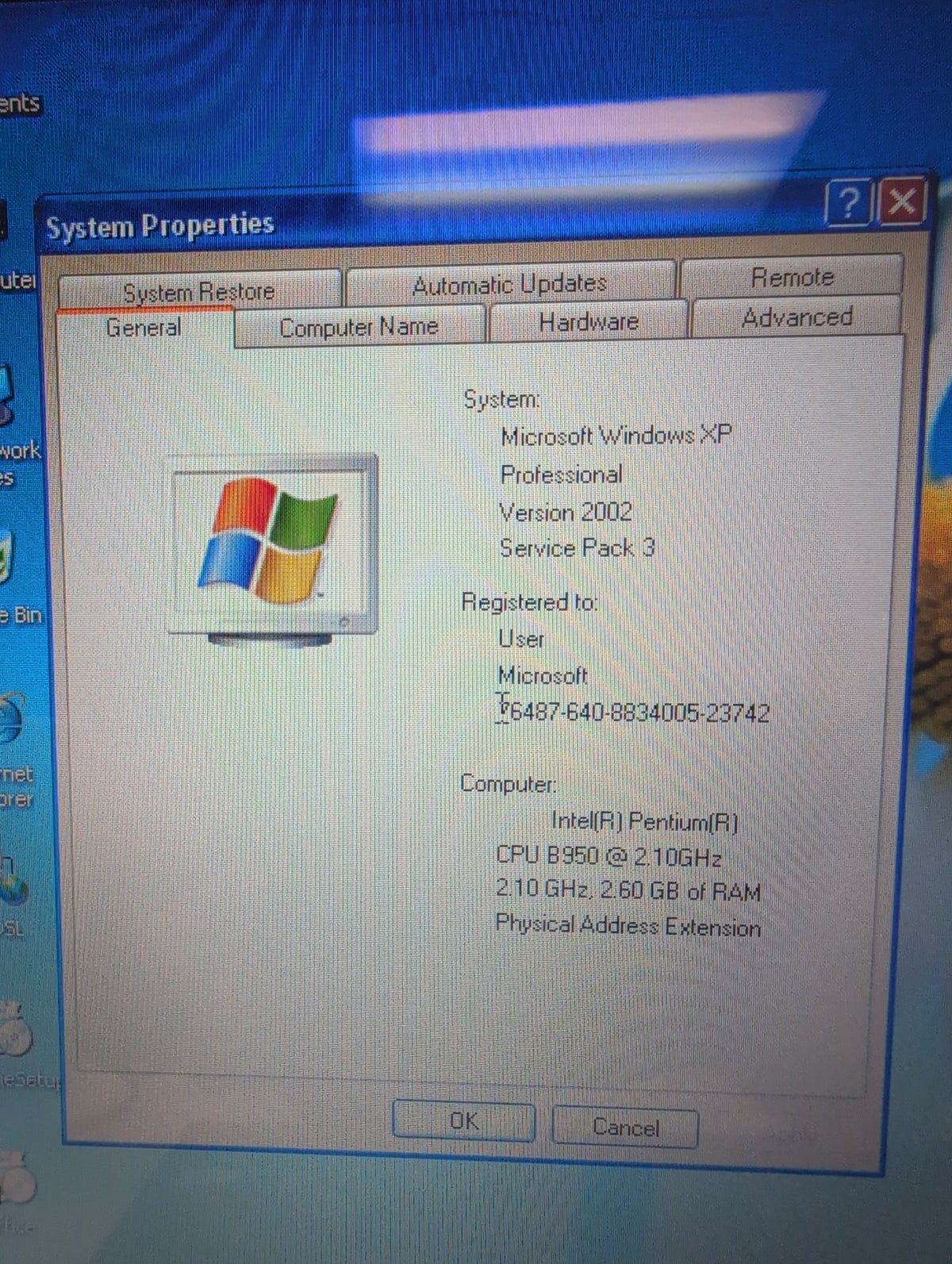 🎸 Acer Aspire 5749 15.6" Laptop Pentuim B950 CPU/3GB  /500GB HDD/WIN XP (READ)