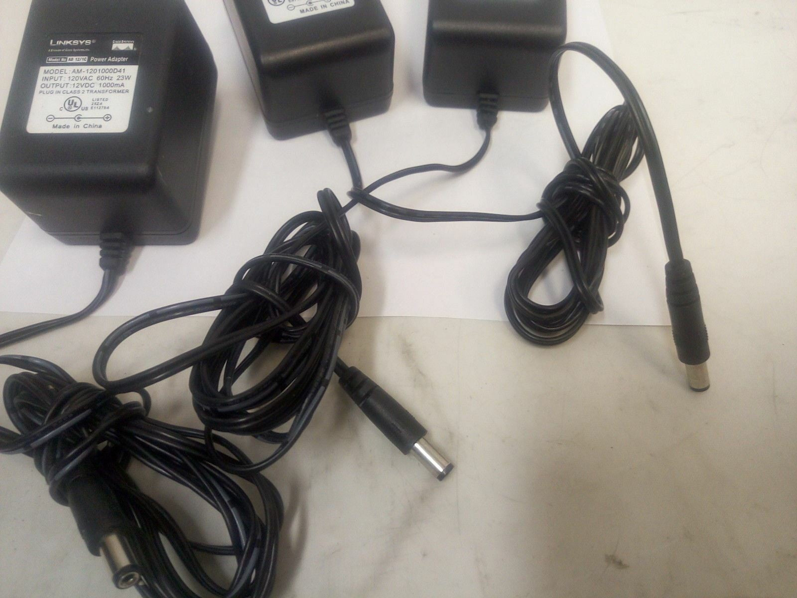 - LOT OF 3 Linksys 12V ,1000mA Power Supply Adapter  D12-1A /AM-1201000D41
