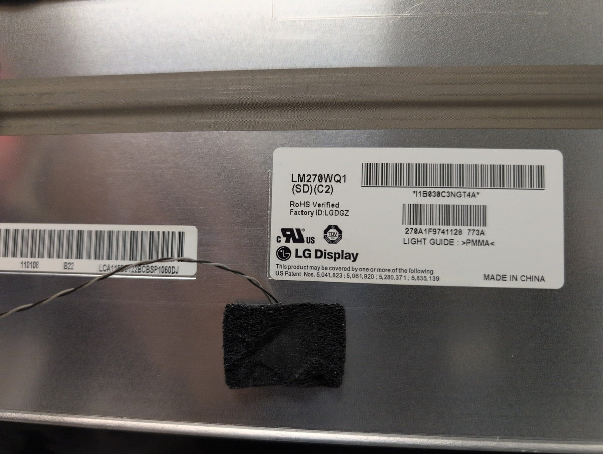 🎸 LG Display LM270WQ1(SD)(C2) 27" LCD Panel iMac Replacement LM270WQ1-SDC2