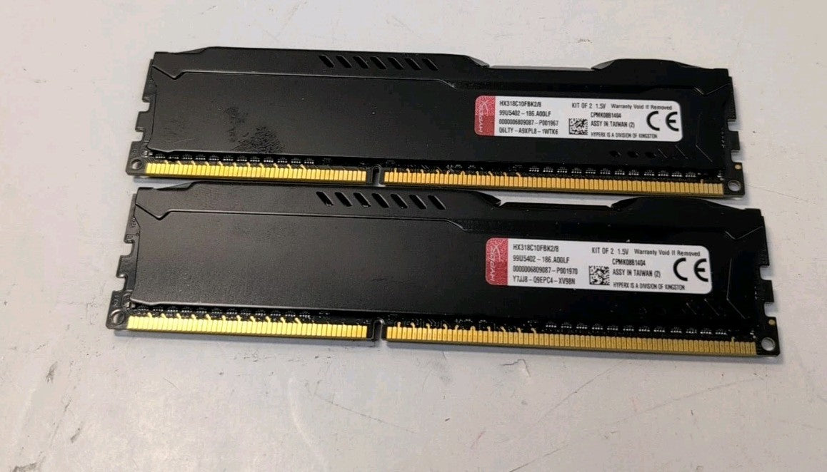 🔥 8GB (2x4GB) Kingston 1866MHz PC3-14900 DDR3 SDRAM Memory (HX318C10FBK2/8) -