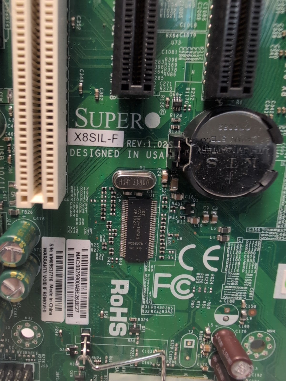 Supermicro X8SIL-F Computer Motherboard W/ X3440 CPU Tested -