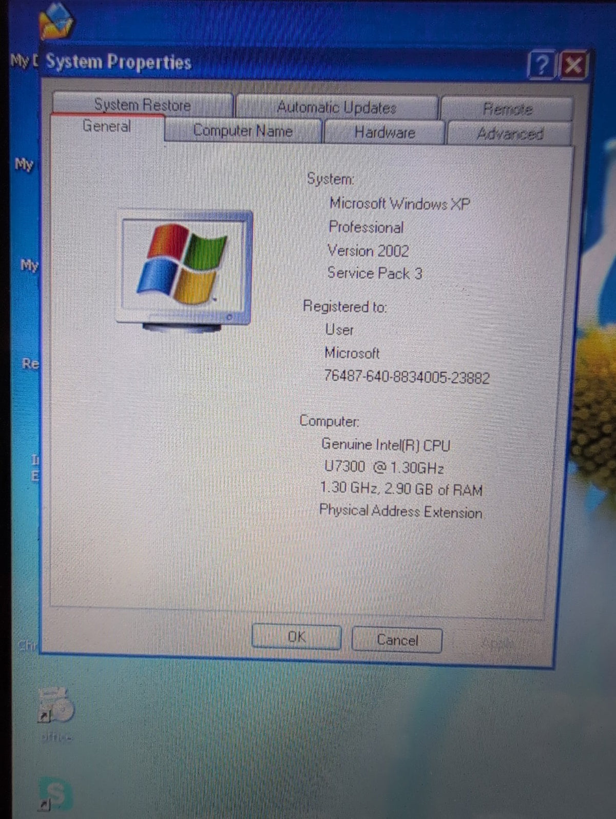 NICE HP TOUCHSMART TM2  12.1" TOUCH Laptop U7300 CPU/3GB RAM/500GB HDD/ WIN XP -