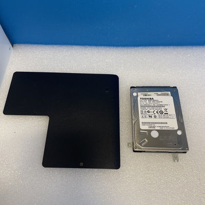 Toshiba Satellite C400 laptop hard drive caddy /memory door cover with 750GB HDD