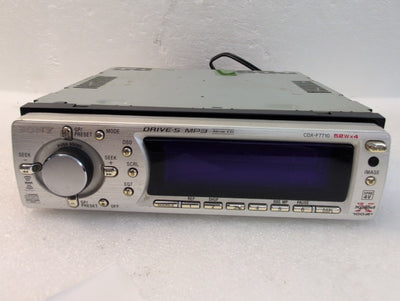 🎸 Sony CDX-F7710 FM/AM Compact Disc Player Car Stereo 52Wx4 MP3 BBE Xplod