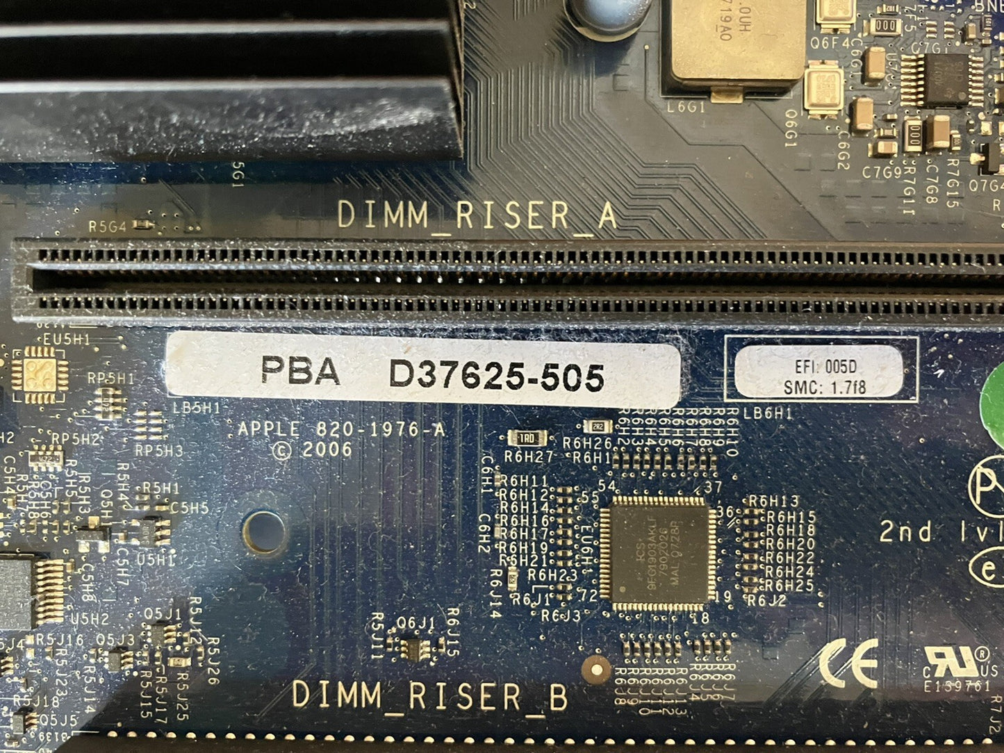 ~ Apple Mac Pro 2006 A1186 Logic Board 630-9045 820-1976-A w/ 2x Xeon 5150 CPU
