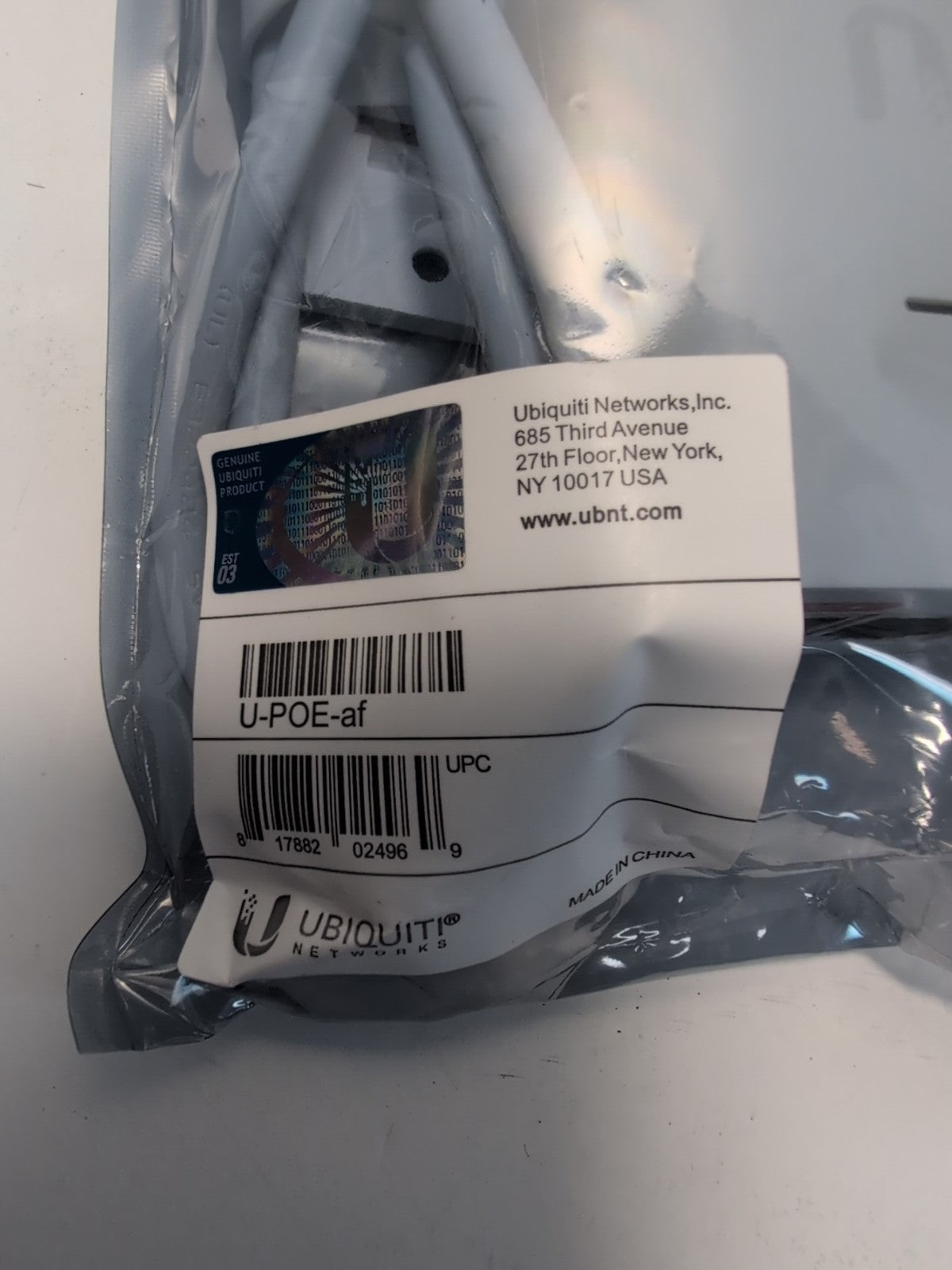 🔥 2x Unused Ubiquiti UniFi LAN U-PoE-AF Injector GP-V480-032G 48V 0.32A  -