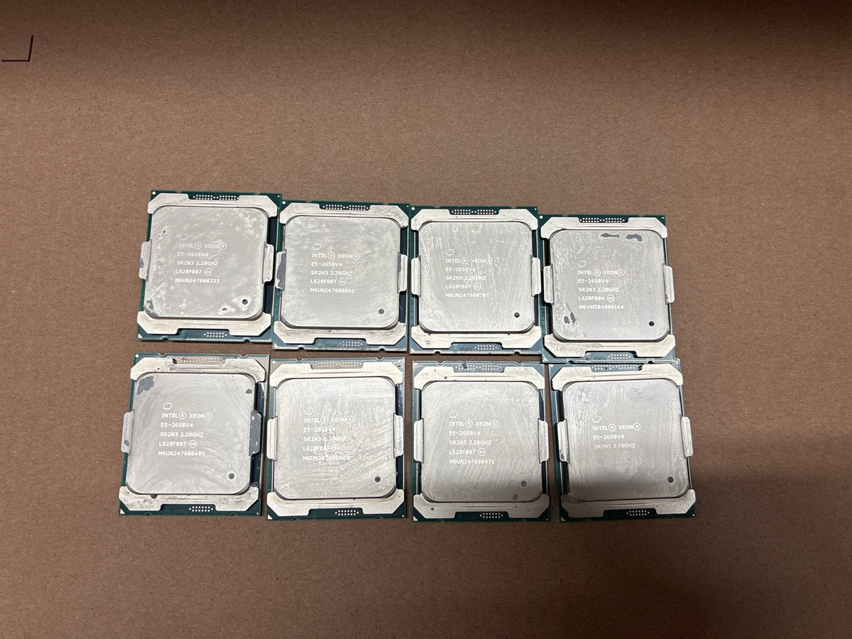 🔥 Intel Xeon E5-2650 V4 SR2N3 2.20GHz 12-Core LGA2011-3 Server CPU Lot of 8