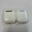 Lot of 2 Apple AirPods Lightning Charging Cases with one earbud
