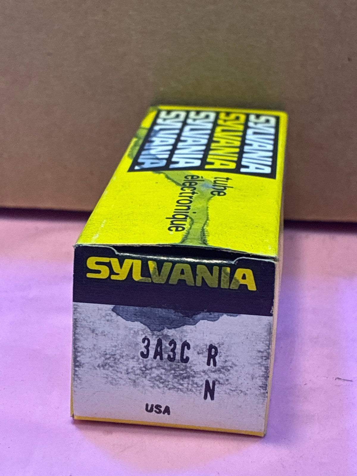 🔥 Sylvania 3A3C Vacuum Tube in Original Box - Made in USA Vintage NOS