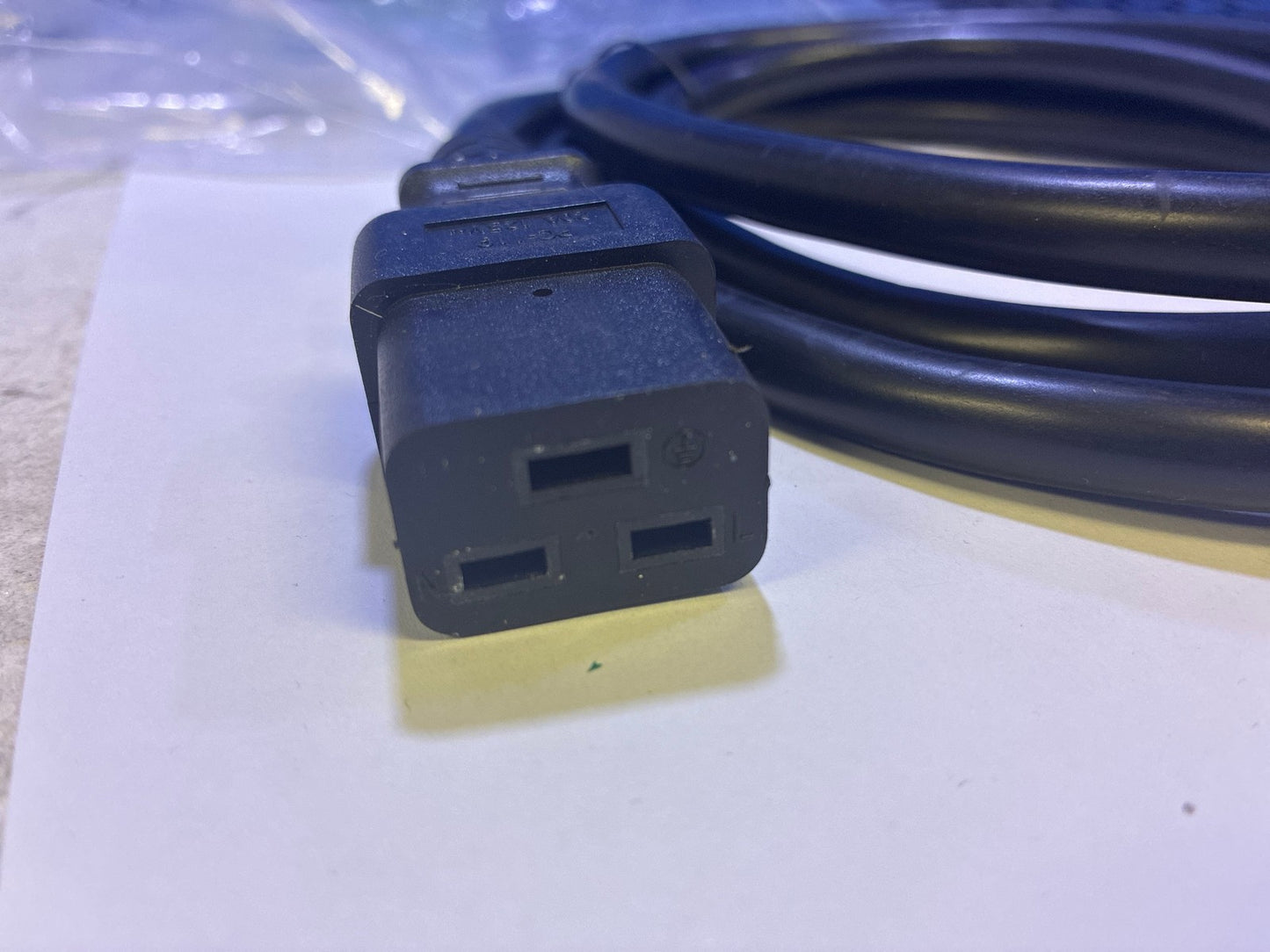 🔥 PWC-131-06 NEMA 5-20P to IEC C19 Power Cable 6ft 12AWG 20A 125V Black
