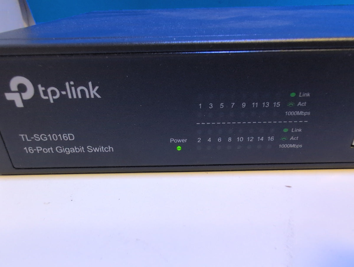 🎸 TP-Link TL-SG1016D 16-Port Gigabit Ethernet Desktop Switch Unmanaged V7.1