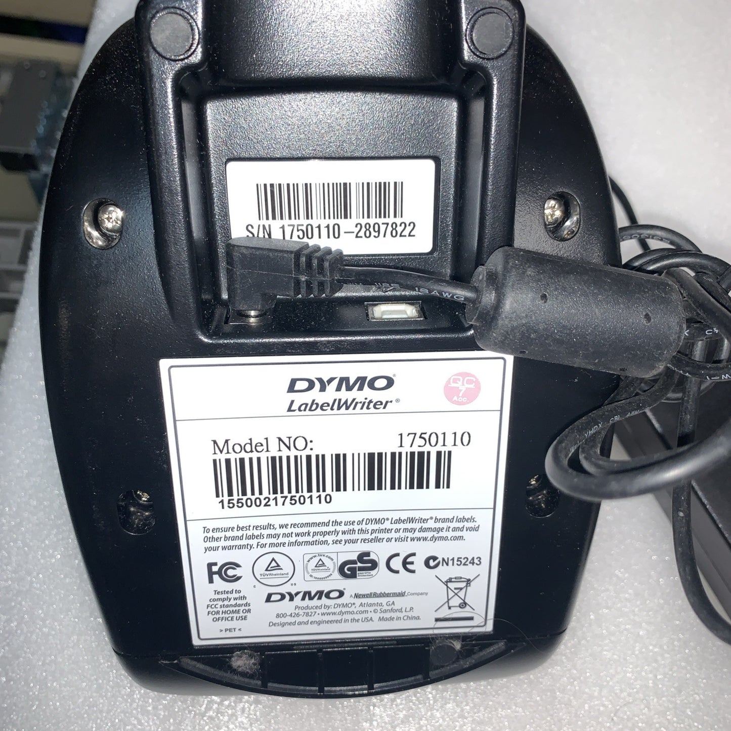 Dymo LabelWriter 450 Thermal Label Printer Model 1750110 Tested and Working