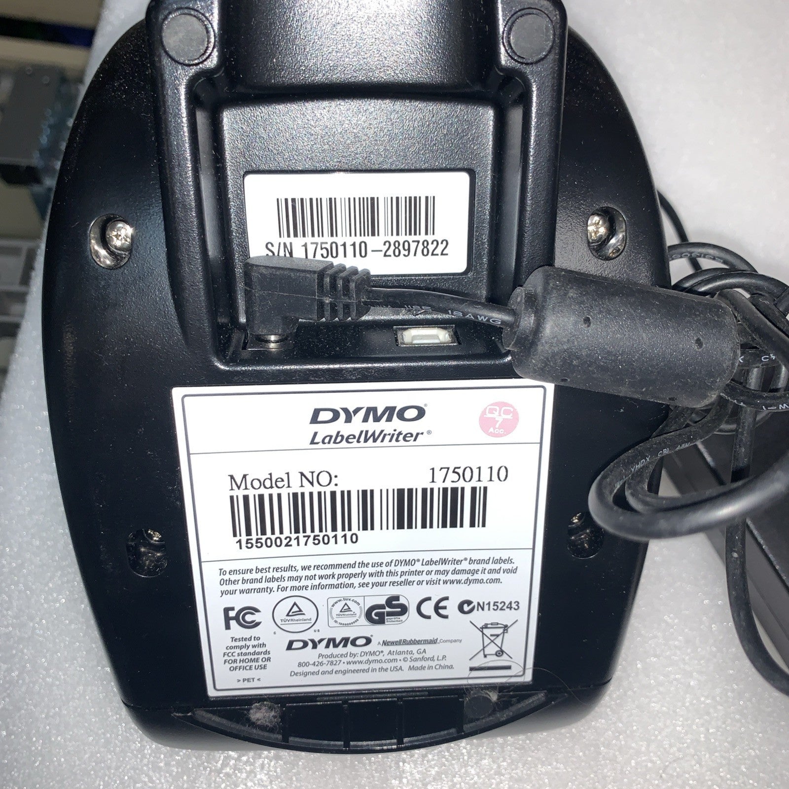 Dymo LabelWriter 450 Thermal Label Printer Model 1750110 Tested and Working