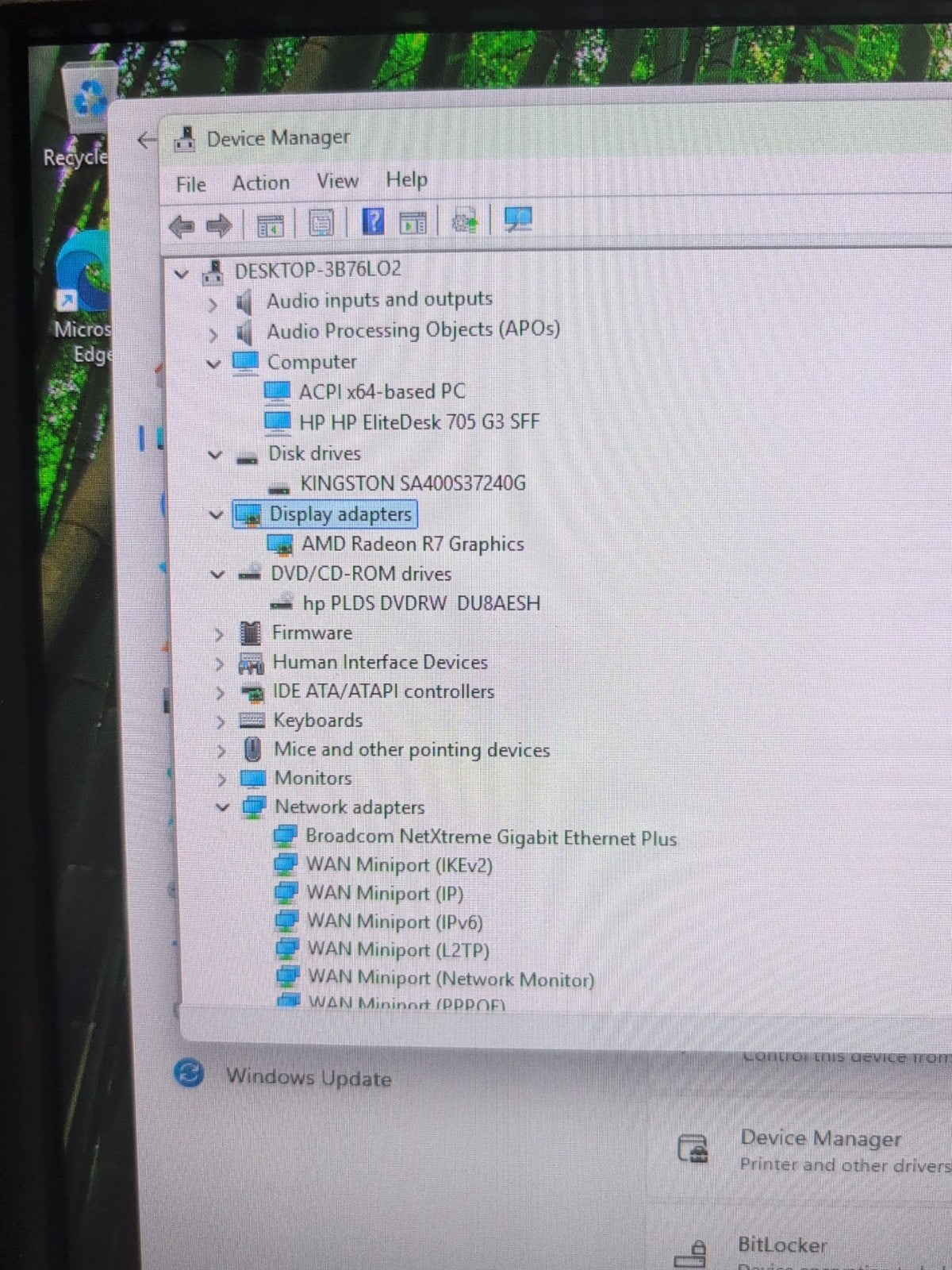 🔥 HP EliteDesk 705 G3 SFF PC  AMD A8-9600 CPU/8GB DDR4/240GB SSD/win11 (READ) -