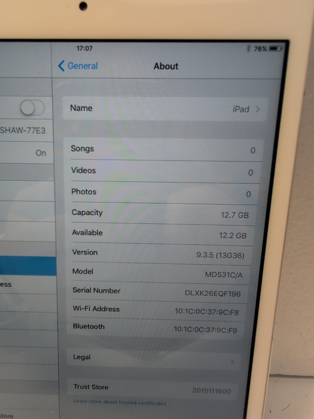 🔥 Apple iPad mini 1st Gen A1432 16GB Wi-Fi 7.9 inch White -