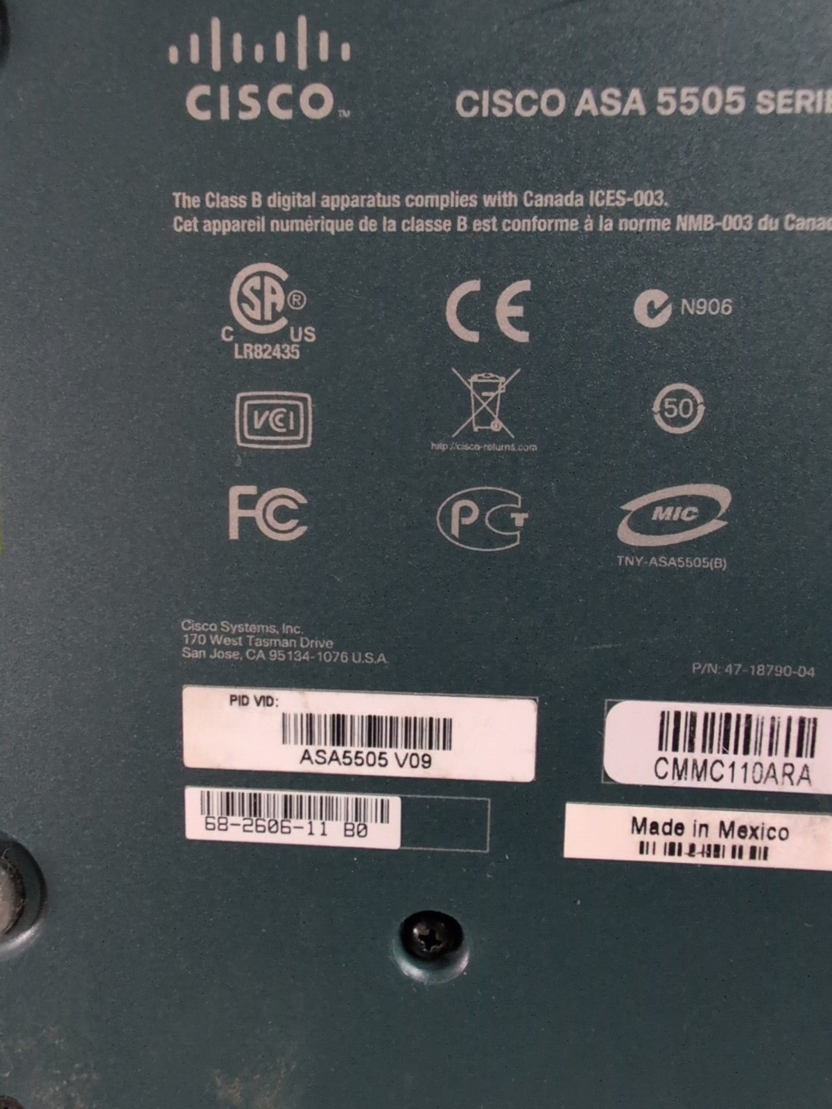 🔥 8x Cisco ASA 5505 Firewall Adaptive Security Appliance (NO Power Supply) -