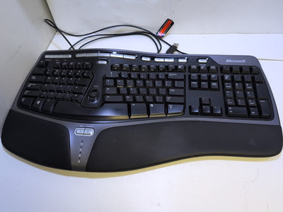 NICE Microsoft KU-0462 Natural Ergonomic Keyboard 4000 v1.0  Tested -