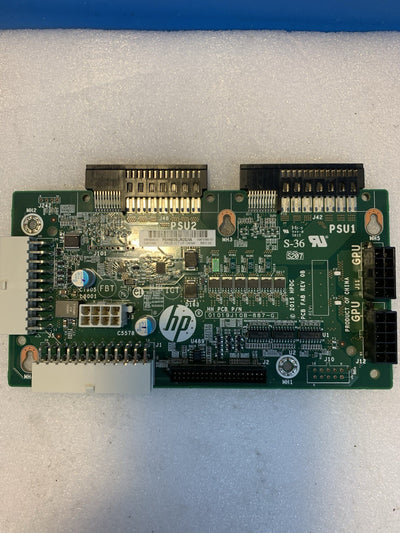 HP 780968-001 Power Distribution Board PSU1 PSU2 GPU 01019J10B ML350 G9
