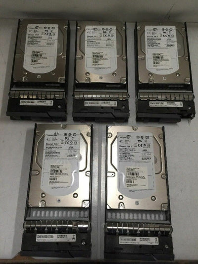 + LOT OF 5 ST3300657SS 300G 15K SAS HDD IBM 45E7953 W/ TRAY 0942842 - 11