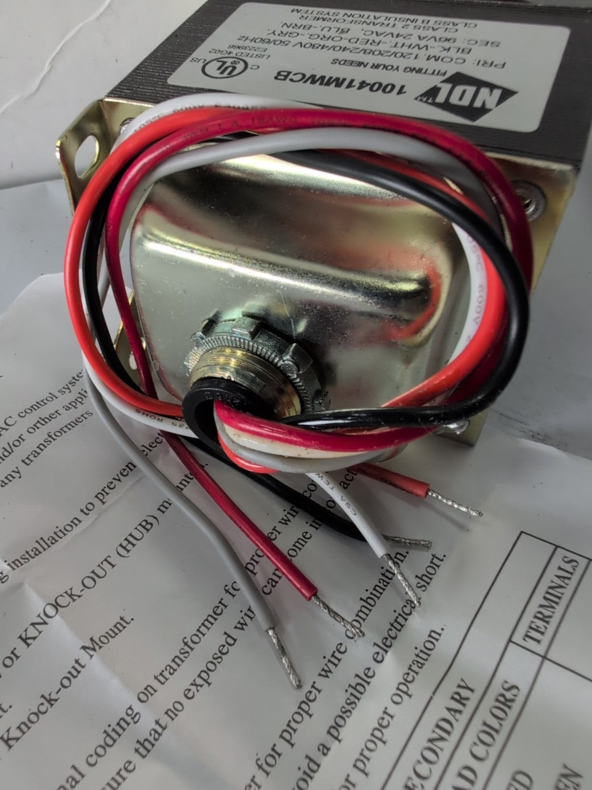 🔥 NEW IN BOX 10041MWCB NDL 96VA 24VAC CONTROL TRANSFORMER -