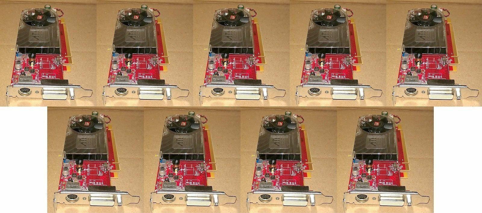 + lot of 9 ATI RADEON B403 ATI-102-B40319(B) DirectX 10.1 OpenGL 2.0 GDDR3 256MB