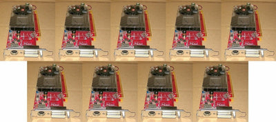 + lot of 9 ATI RADEON B403 ATI-102-B40319(B) DirectX 10.1 OpenGL 2.0 GDDR3 256MB